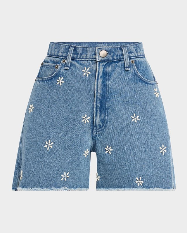 Aspen Embellished Denim Shorts